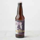 50th Wedding Jubileum Persoonlijke foto Golden Bier Etiket (Voorkant)
