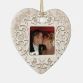 50th Wedding Jubileum Persoonlijke foto Keramisch Ornament (Rechts)