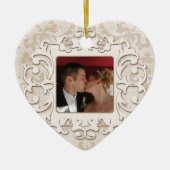 50th Wedding Jubileum Persoonlijke foto Keramisch Ornament (Voorkant)