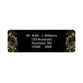 50th Wedding Jubileum Return Address Labels (Voorkant)