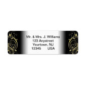 50th Wedding Jubileum Return Address Labels (Voorkant)