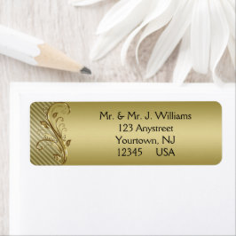 50th Wedding Jubileum Return Address Labels