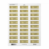 50th Wedding Jubileum Return Address Labels (Full Sheet)
