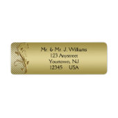 50th Wedding Jubileum Return Address Labels (Voorkant)