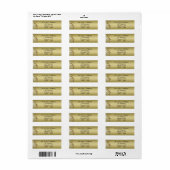 50th Wedding Jubileum Return Address Labels (Full Sheet)
