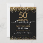 50th Wedding Jubileum Save the Date Budget (Voorkant)