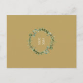 50th Wedding Jubileum Save the Date Greenery Briefkaart (Achterkant)