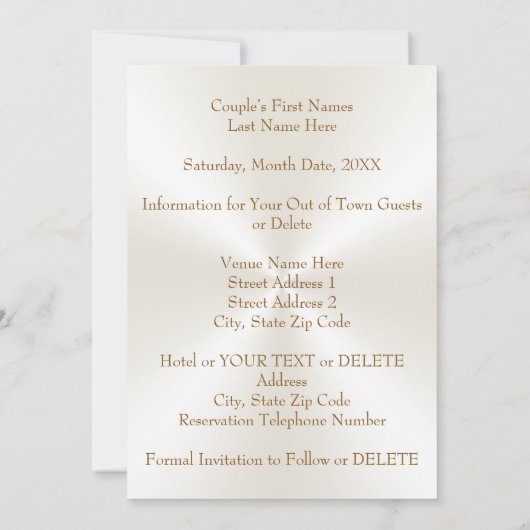 50th Wedding Jubileum sparen de Datumkaarten Kaart (Achterkant)