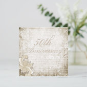50th Wedding Jubileum Telemark Design Custom Kaart (Staand voorkant)