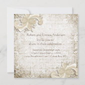 50th Wedding Jubileum Telemark Design Custom Kaart (Achterkant)