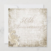 50th Wedding Jubileum Telemark Design Custom Kaart (Voorkant)