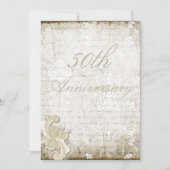 50th Wedding Jubileum Telemark Style Custom Kaart (Voorkant)