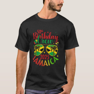50th Years Old Birthday Crew Jamaica reis 2025 Par T-shirt