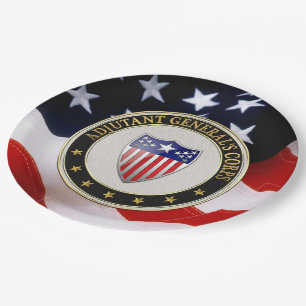 [510] Adjutant General's Corps Branch Insignia [3D Papieren Bordje