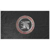 [510] Assyrian Winged Bull - Silver Lamassu Tafelkleed (Voorkant (Horizontaal))