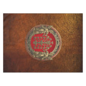 [510] Twee gouden nieren met een levensboom Tafelkleed (Voorkant (Horizontaal))