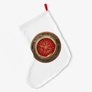[510] Vegvisir - Viking Gold Magic Runass Grote Kerstsok
