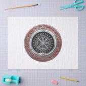 [510] Vegvisir - Viking Silver Magic Runass Tissuepapier (Craft)