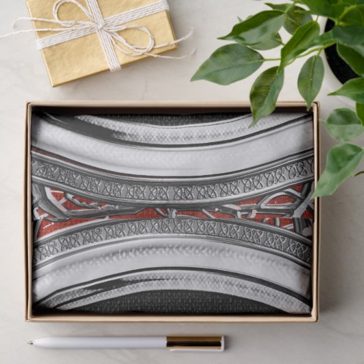 [510] Vegvisir - Viking Silver Magic Runass Tissuepapier (Geschenk)