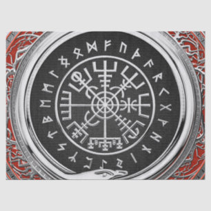 [510] Vegvisir - Viking Silver Magic Runass Tissuepapier