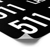 511 BATHURST Replica TTC Streetcar Rollsign Poster (Hoek)