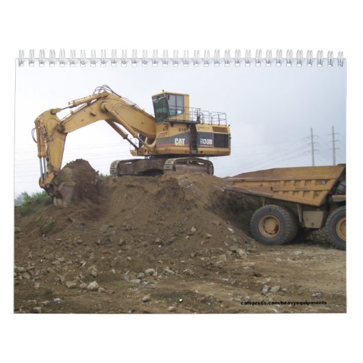 5130 Excavator/Dump truck, zware apparatuur Kalender (Hoes)