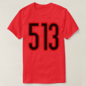 513 netnummer t-shirt (Design voorkant)
