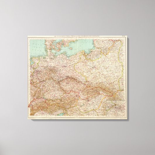 5152 Duitsland, Polen, Tsjechoslowakije Canvas Afdruk (Voorkant)