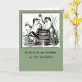 51941 Broer, Verjaardagskikkers met Bier Kaart (Gele Bloem)