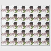 519 Sasha Cara Black Baby Cadeaupapier (Vlak)