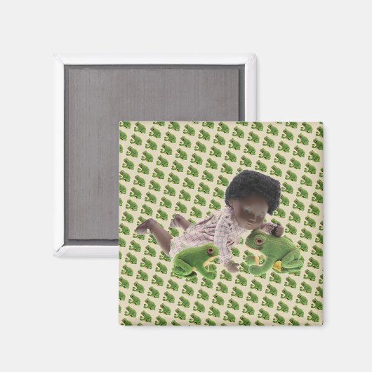 519 Sasha Cara Black Baby Magnet (Voorkant / Achterkant)