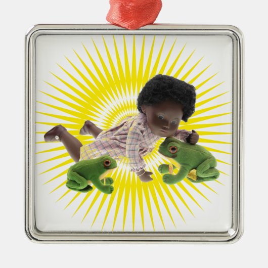 519 Sasha Cara Black Baby Ornament (Voorkant)