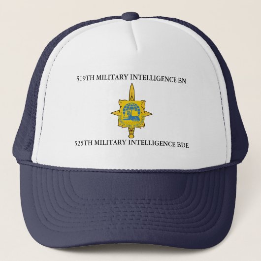 519E MILITAIRE INTELLIGENCE BATTALION 525E BDE TRUCKER PET (Voorkant)