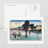 51. 水 宿, 広 重 BRIEFKAART (Voorkant / Achterkant)