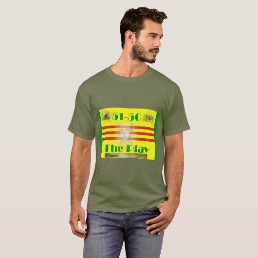 51-50 Het spel T-shirt (Voorkant volledig)