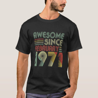 51 Bday Decorations Geweldige sinds februari 1971 T-shirt
