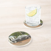 "51 Chevrolet Politieauto Zandsteen Onderzetter (Zijkant)