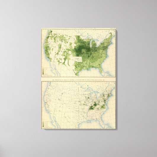 51 Graankorrels, tabak 1890 Canvas Afdruk (Voorkant)