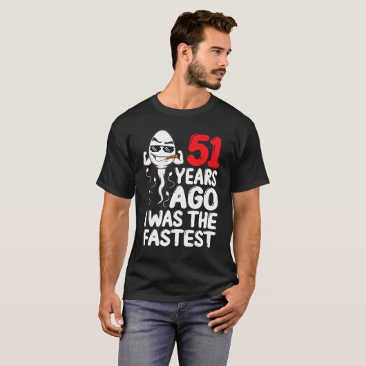 51 jaar geleden was ik de Mannen 51e verjaardag va T-shirt (Voorkant volledig)