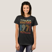 51 Jaar Oud  Augustus 1971 51e Dag T-shirt (Voorkant volledig)