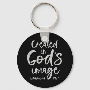 51 jaar oud Christelijk: Jezus 1971 51ste verjaard Sleutelhanger