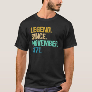 51 jaar oud Geweldige sinds november 1971 51e bair T-shirt