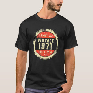 51 Jaar Oud Vintage 1971 51e B Dag T-shirt