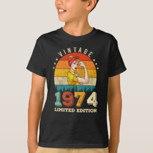 51 jaar oude Bday 1974 51ste Verjaardag Vrouwen T-shirt
