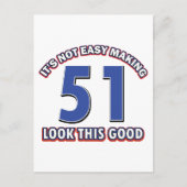 51 jaar oude design briefkaart (Voorkant)