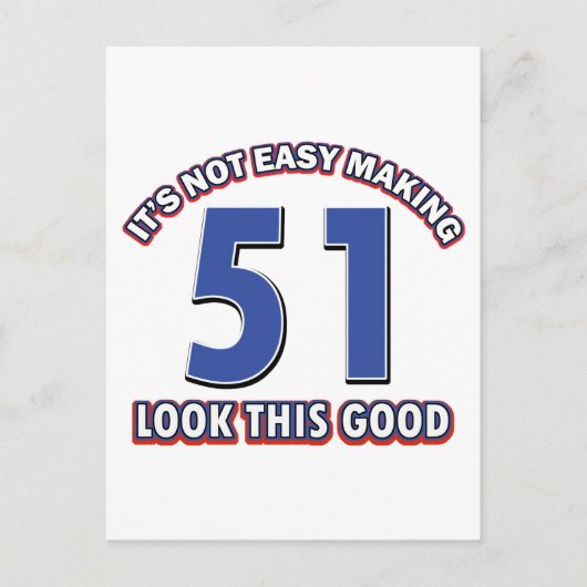 51 jaar oude design briefkaart (Voorkant)