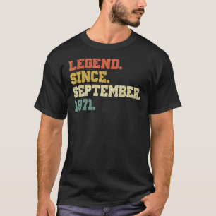 51 jaar oude leggende sinds november 1971 51ste ge t-shirt