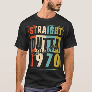 51 jaar oude Retro Birthday Gift Straight Outta Ja T-shirt