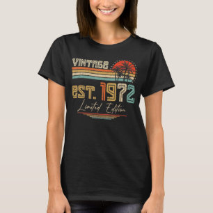 51 jaar oude Vintage 1972 51ste verjaardag T-shirt