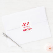 51 jaar ronde sticker (Envelop)